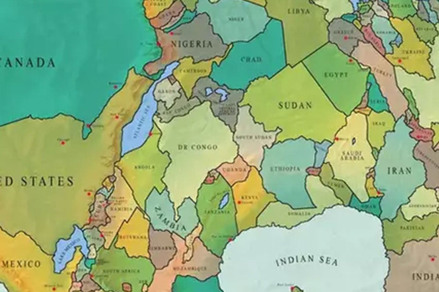 Cette carte vous montre à quoi ressemblera la Terre dans 250 millions et c'est hallucinant !