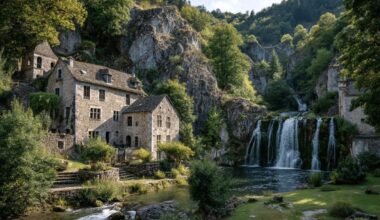 Ce village médiéval du Jura, lové dans un cirque rocheux, cache une cascade parmi les plus belles du pays