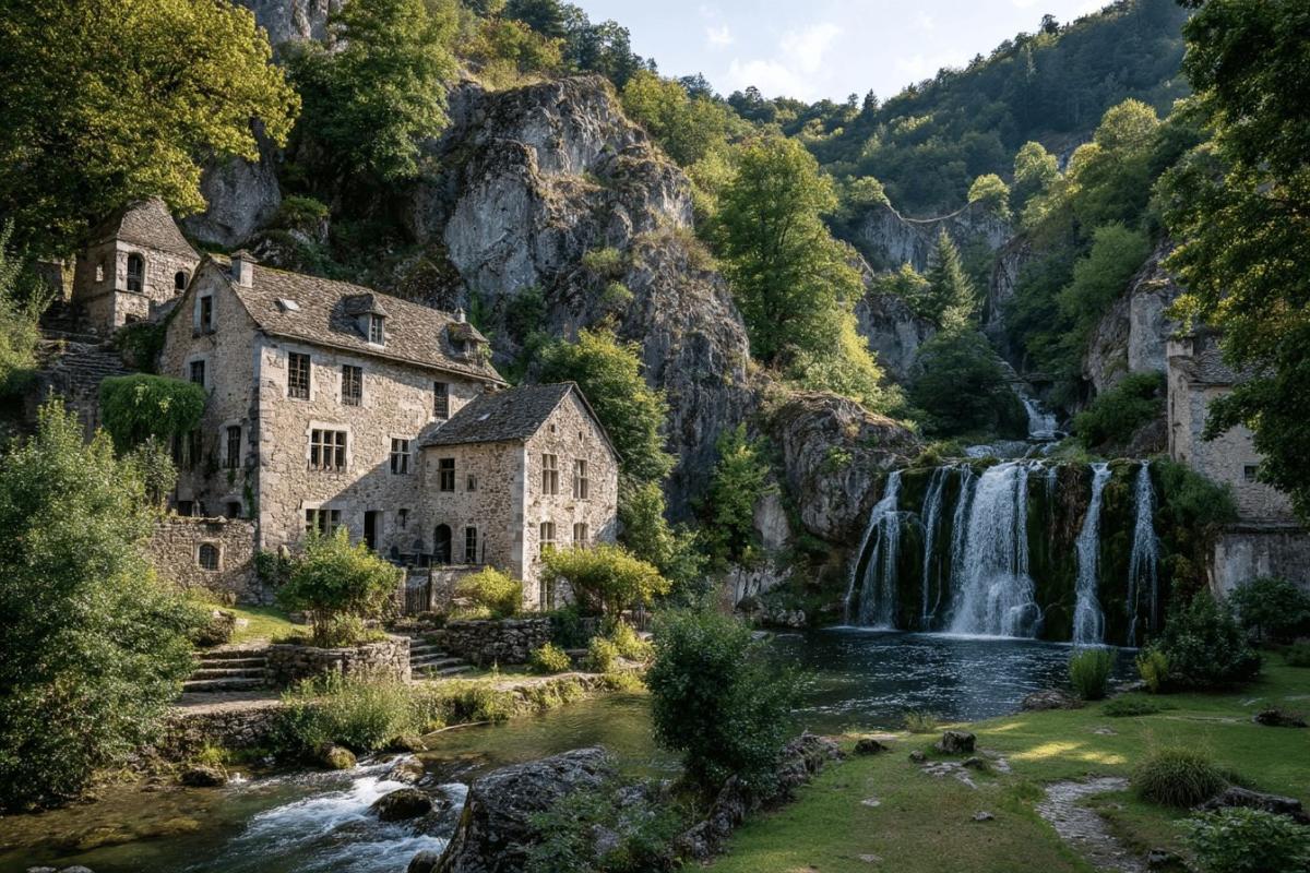 Ce village médiéval du Jura, lové dans un cirque rocheux, cache une cascade parmi les plus belles du pays