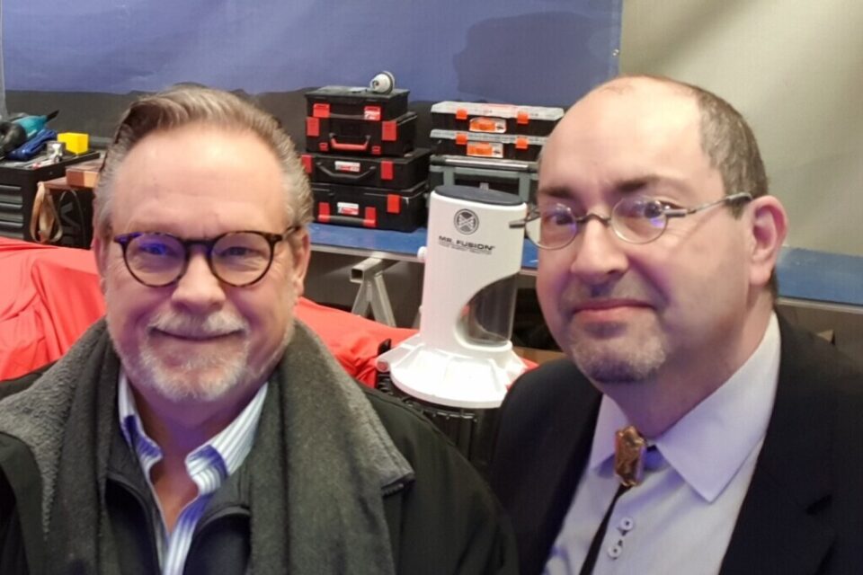 Victor Deguérande aux côtés du réalisateur d’effets spéciaux Kevin Pike très réputé à Hollywood
