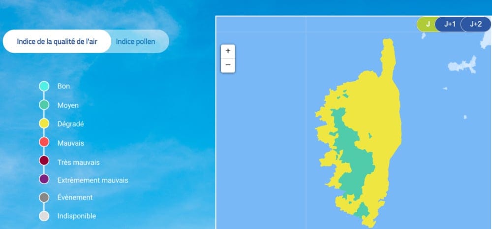 Ce mardi 10 juin, la qualité de l'air dans l'île oscille entre moyen et dégradé compte tenu de la présence de particules sahariennes.