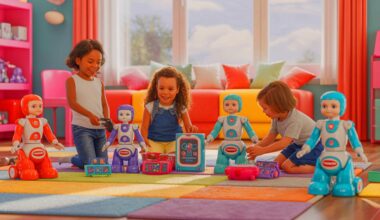 Illustration de l'alliance entre Mattel et OpenAI pour des jouets innovants propulsés par l'intelligence artificielle. Image réalisée par IA.