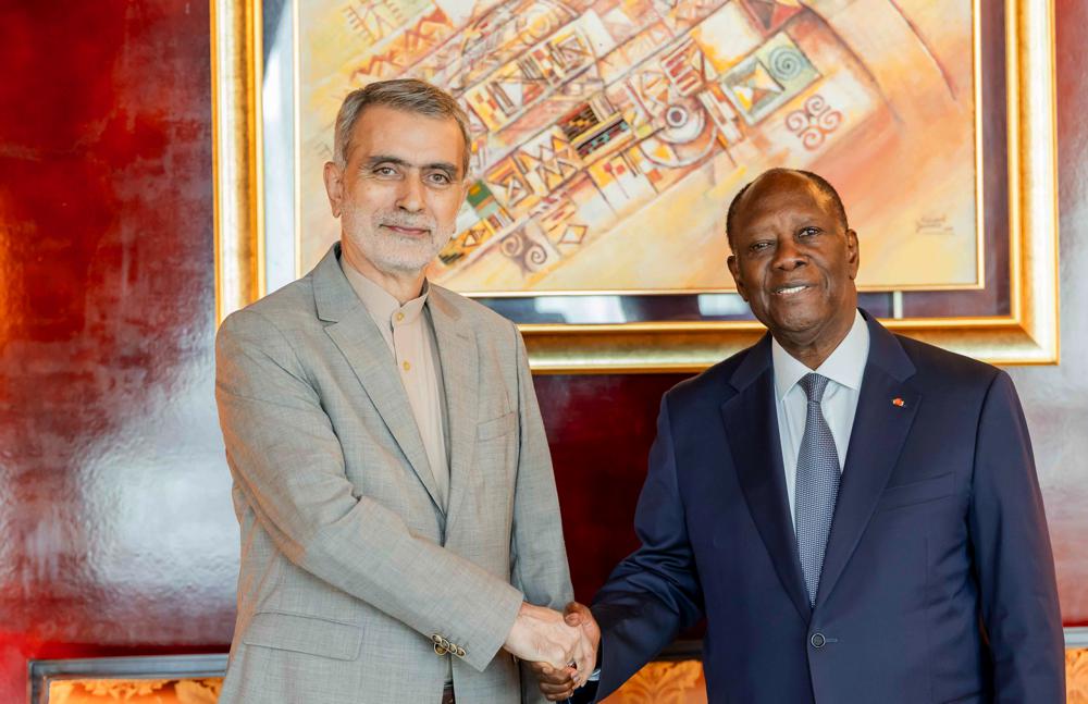 Le Chef de l’État a eu un entretien avec l’Ambassadeur d’Iran en Côte d’Ivoire