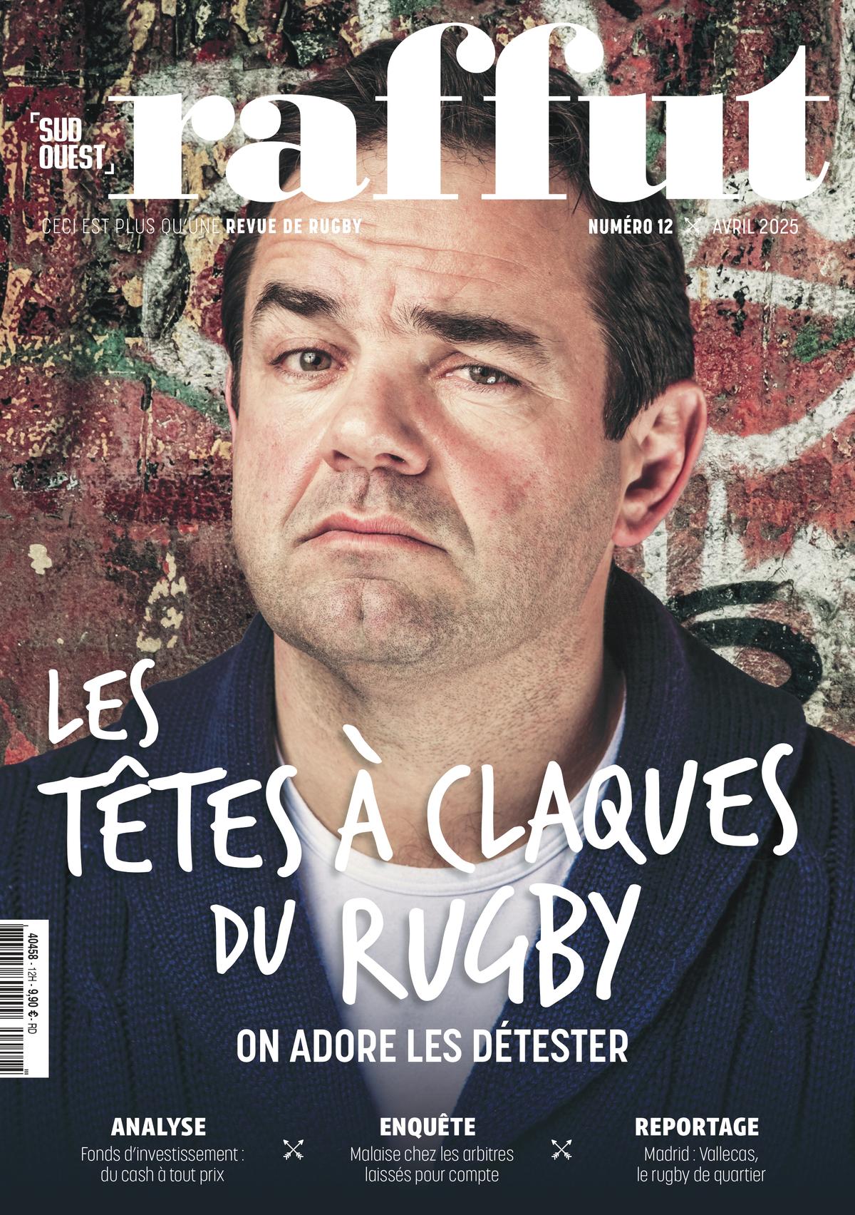 Couverture du 12e numéro de Raffut, le magazine dédié au rugby du groupe « Sud Ouest ».