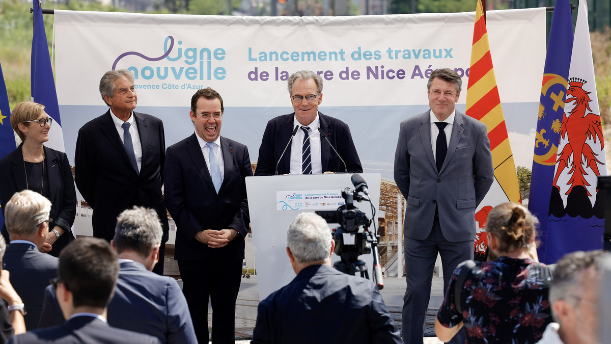 Top départ pour la future gare de l'aéroport de Nice - Région Sud