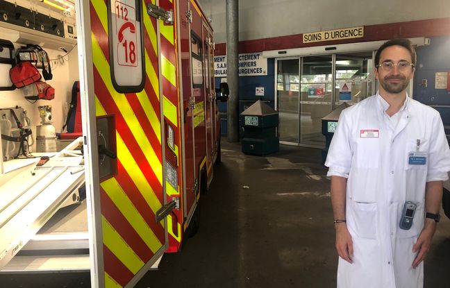 « La règle, c’est pas de malades dans les couloirs », insiste le nouveau chef du pôle urgences du CHU