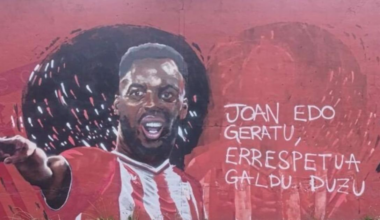 «tu as perdu notre respect», une fresque de Nico Williams vandalisée à Bilbao