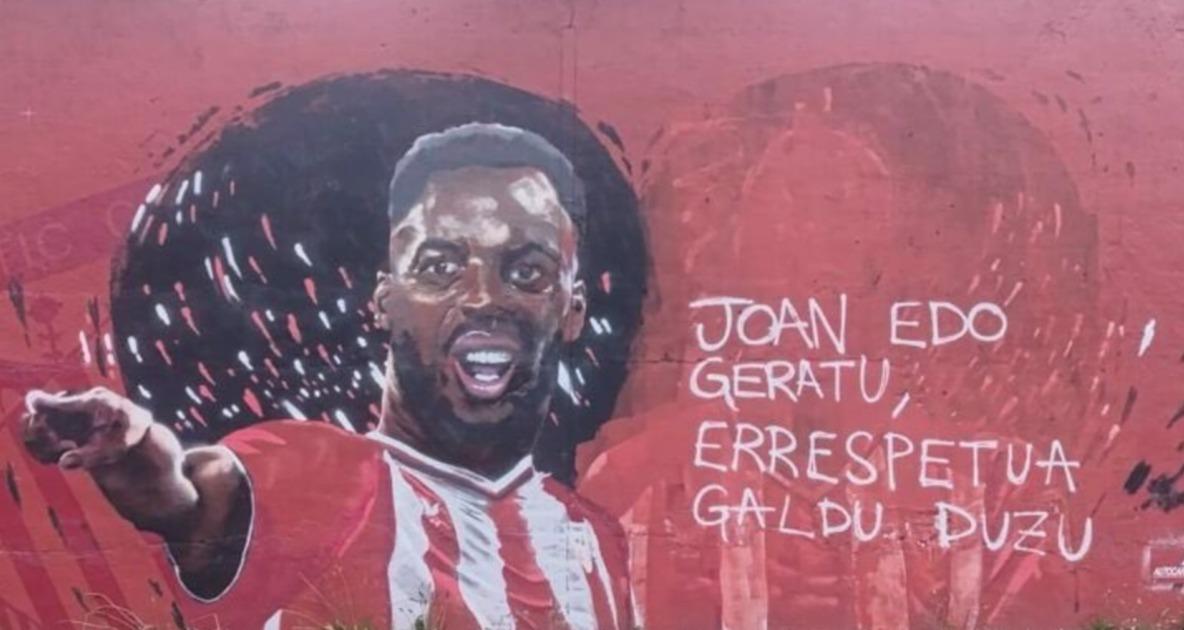 «tu as perdu notre respect», une fresque de Nico Williams vandalisée à Bilbao