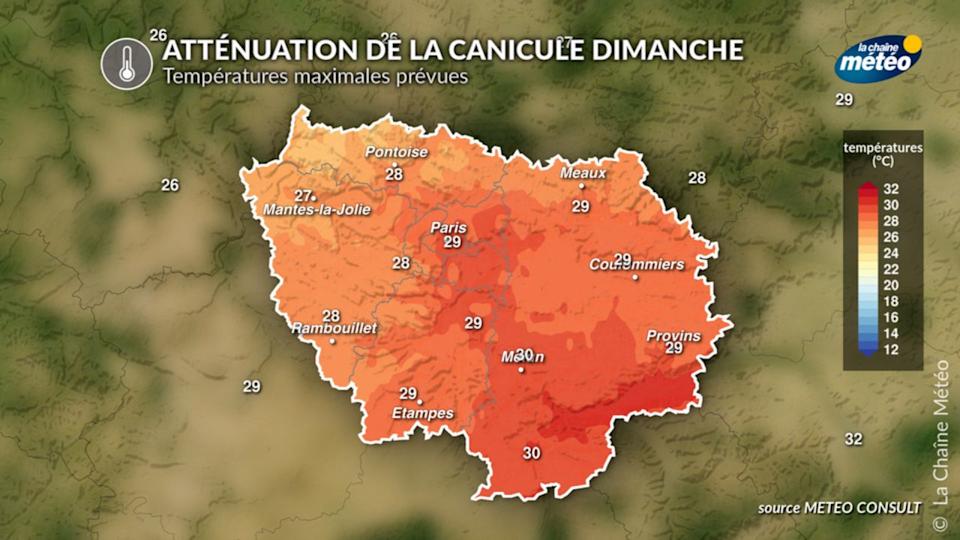 Atténuation des fortes chaleurs dimanche