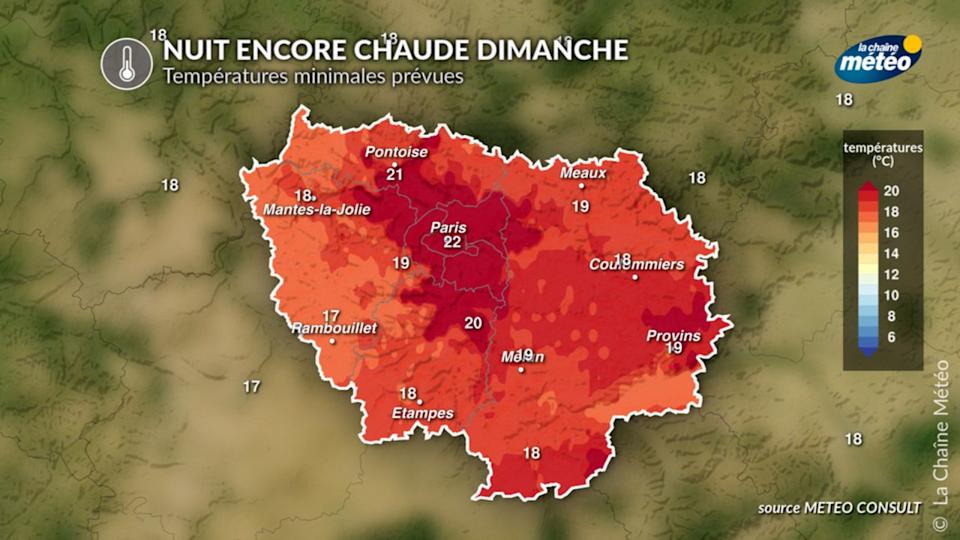 La nuit de dimanche sera la plus chaude