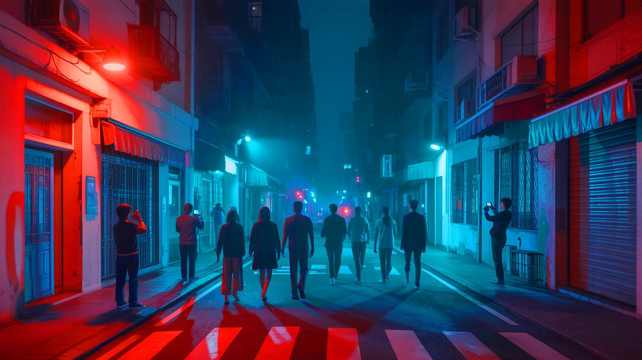Illustration de rumeurs d'une épidémie de zombies en Chine amplifiées par des vidéos virales. Image réalisée par IA.