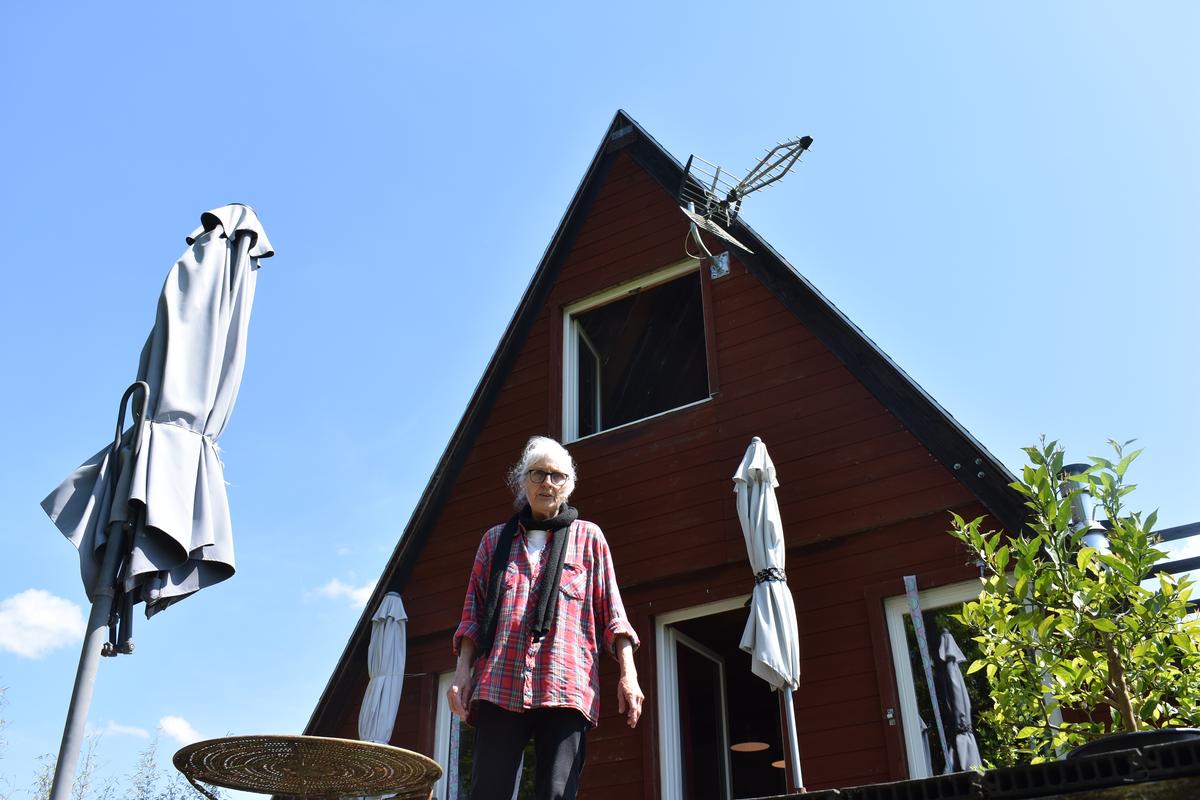 Élizabeth Faure vit déjà depuis un peu de dix ans dans cette maison.