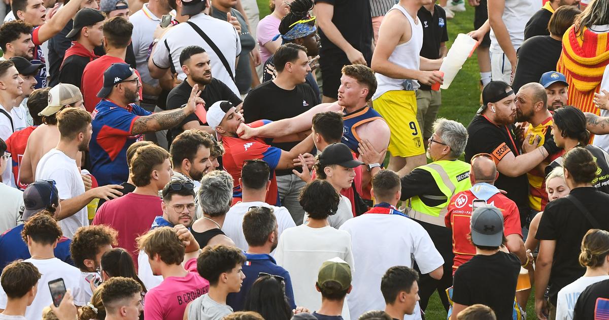 Grenoble-Perpignan : les CRS interviennent pour mettre fin à des bagarres entre supporters - Le Figaro