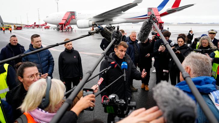 À peine arrivé au Groenland, Macron (ici le 15 juin) n’a pas tardé à envoyer un message limpide
