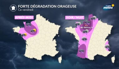 Risque d'orages violents à Paris et en Ile-de-France en fin de journée de vendredi