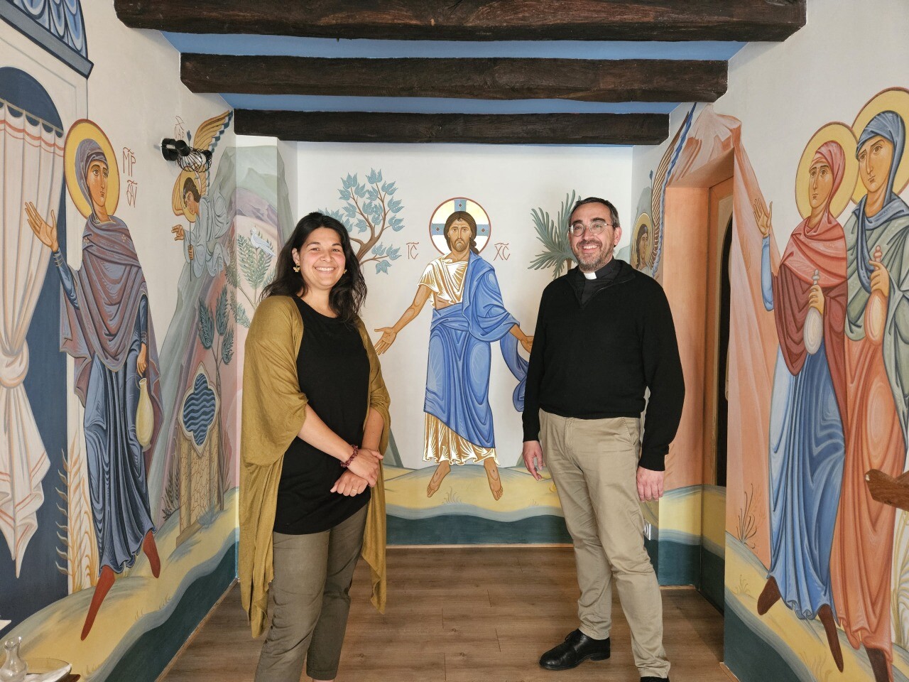 En Loire-Atlantique, elle a passé 3 mois à réaliser une fresque monumentale en priant