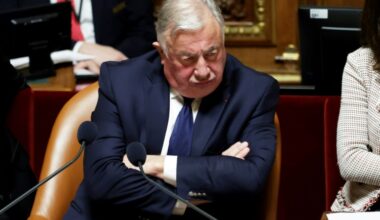Le président du Sénat Gérard Larcher lors d