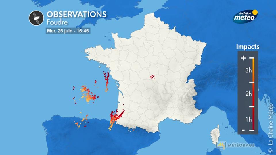 Impacts de foudre en France