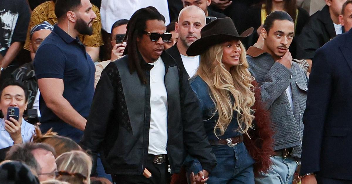 Beyoncé, Jay-Z, Victor Wembanyama, Omar Sy... Pluie de stars au défilé homme Louis Vuitton au Centre Pompidou
