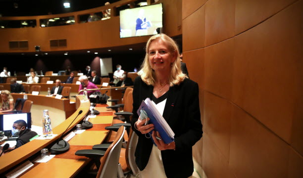 En 2020, Pia Imbs est élue présidente de l'Eurometropole de Strasbourg. Photo archives Jean-Marc Loos