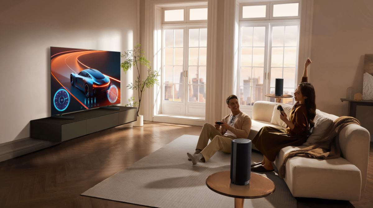 enceinte TCL Z100 dans un salon