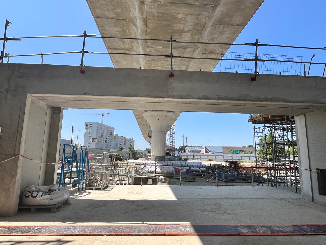 IMAGES. On peut déjà voir à quoi ressemblera la première station aérienne de la ligne C du métro de Toulouse