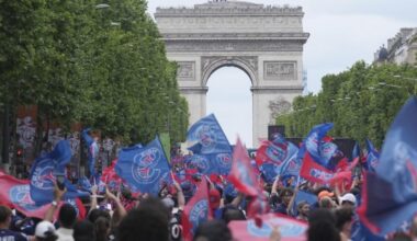 le PSG célèbre son sacre européen à Paris