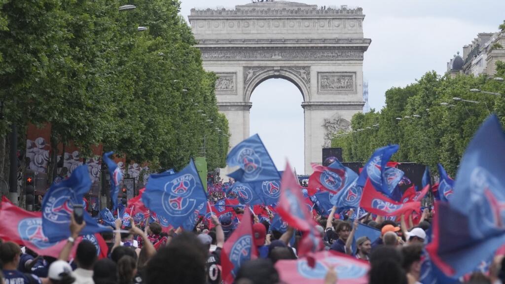 le PSG célèbre son sacre européen à Paris