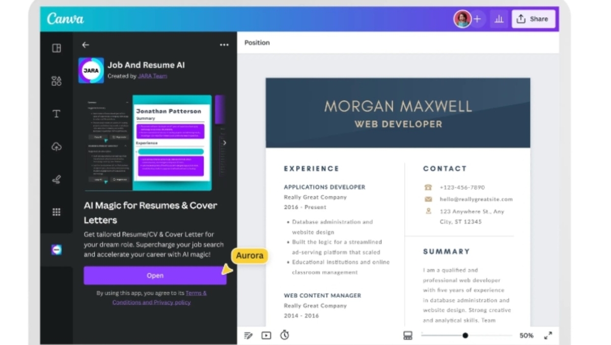 Créer un CV pro en 1 minute chrono ? Test sans triche de l’IA de Canva