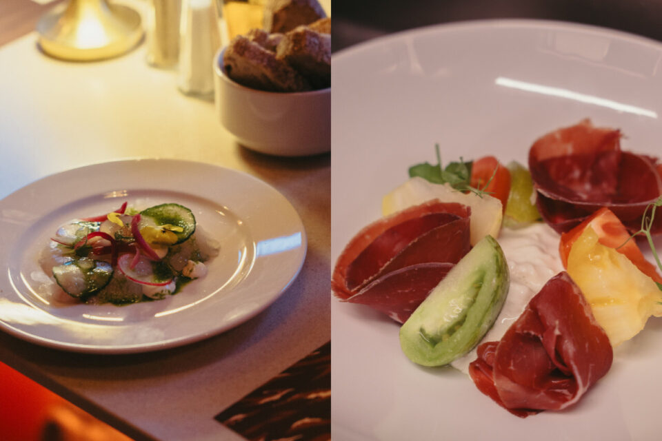 Un menu aux inspirations méditerranéennes.