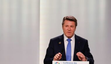 Le maire Horizons de Nice Christian Estrosi à Nice le 9 juin 2025 (Ludovic MARIN)