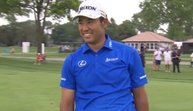 Deux putts en trois trous redonnent le sourire à Hideki Matsuyama !