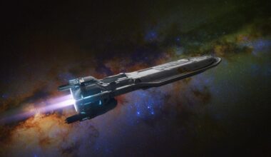 Illustration de la nouvelle technologie de propulsion défiant la gravité. Image réalisée par IA.