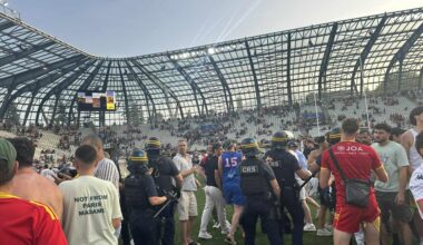 Bagarre entre supporters à la fin de Grenoble