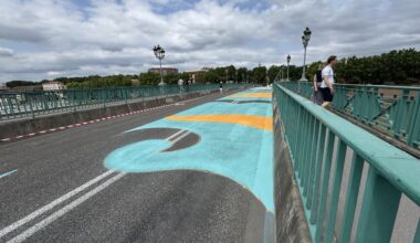 Toulouse. La fresque d'été du pont Saint-Pierre se dessine : l'artiste explique sa signification