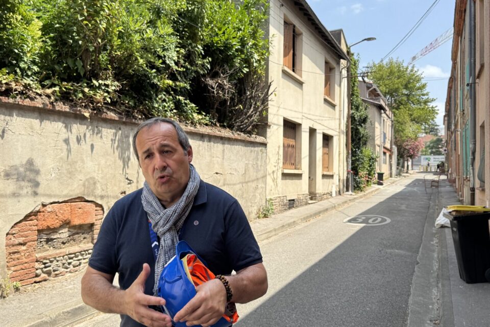Jean-Jacques Laporte, directeur des Grands Projets chez Tisséo s'exprime suite à l'affaissement du sol de cette maison