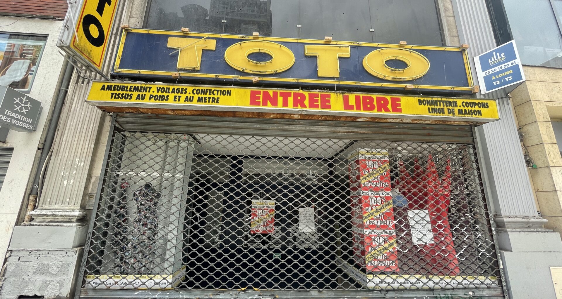Toto, c'est fini : le magasin de tissu de Lille a baissé le rideau - 25/06/2025