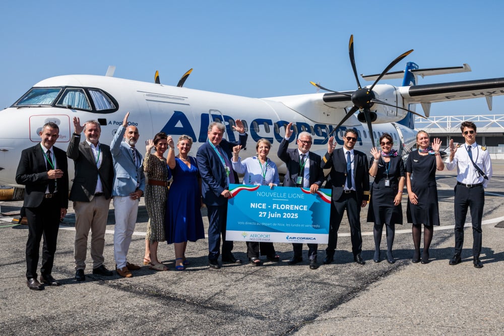 La compagnie Air Corsica lance une nouvelle liaison entre Nice et Florence