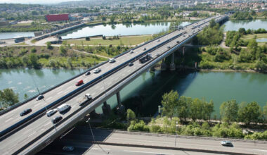 © Dir Centre-Est - La réhabilitation des viaducs de Pierre-Bénite sur l'A7 se poursuit pendant le week-end de Pentecôte 2025.