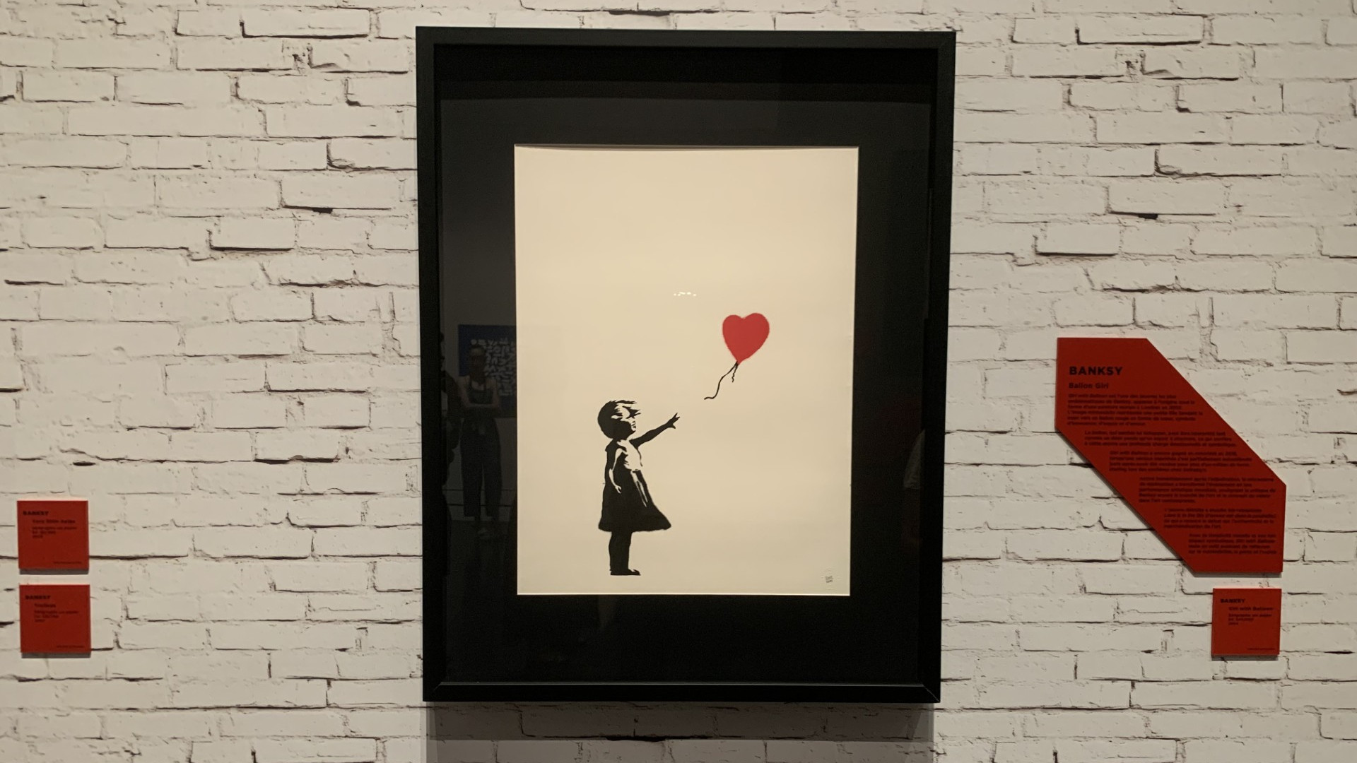 © S. Foliot - L’œuvre "La Petite Fille au ballon" de Banksy sera exposée jusqu'au 5 octobre. 