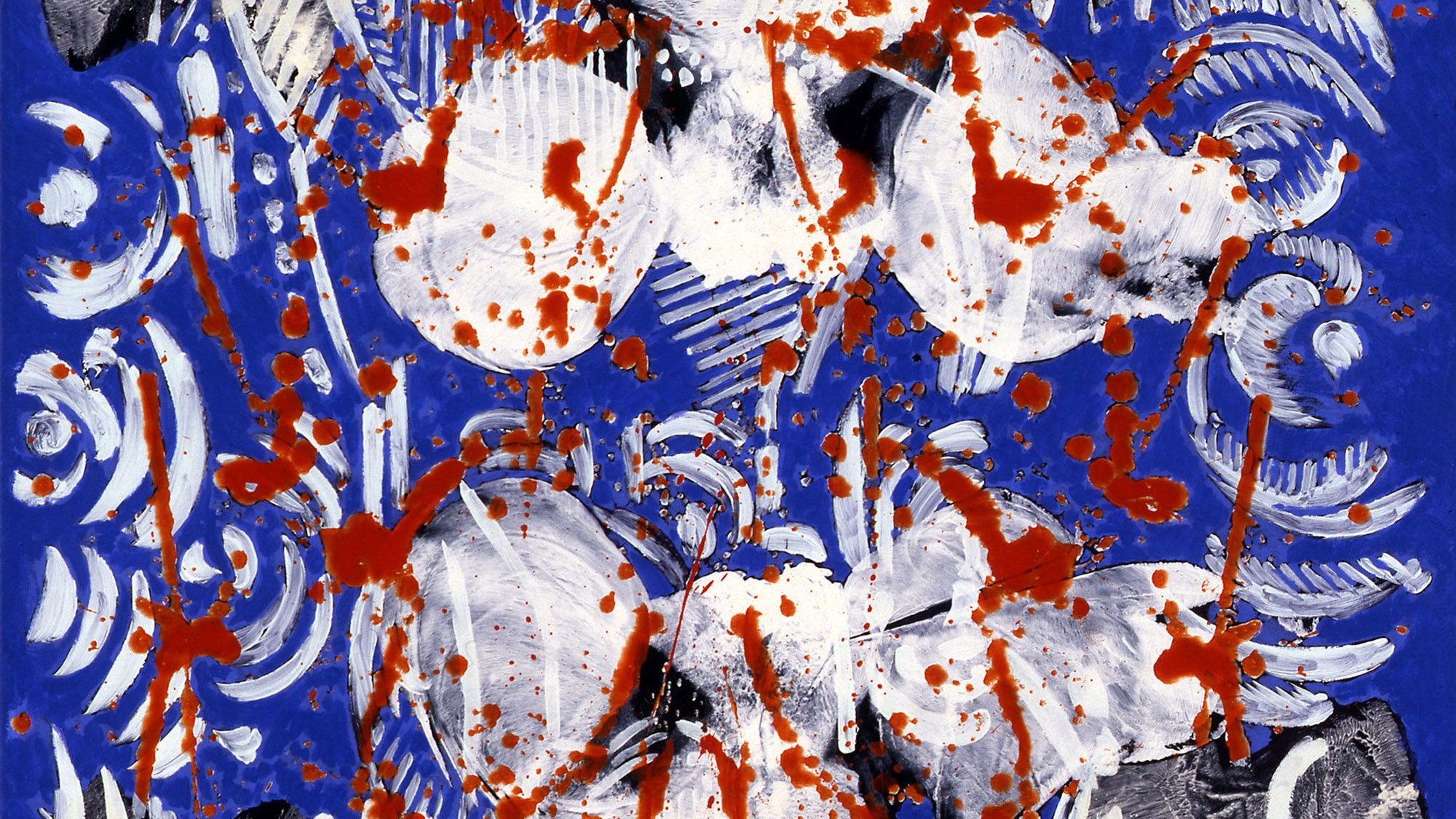 © ADAGP, Paris, 2025/image Atelier Laversine - Cette peinture à la cire sur toile intitulée "Coquille n°XXXI" a été créée en 1995 par François Rouan. Elle est exposée actuellement au musée des Beaux-Arts de Lyon.