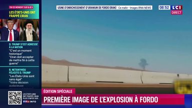Iran : première image de l'explosion à Fordo après les frappes américaines