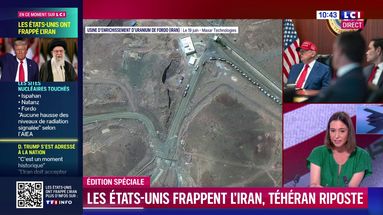 Iran : une file de camions près du site de Fordo le 19 juin