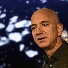 Le fondateur et PDG d'Amazon, Jeff Bezos, lors d'une conférence de presse à Washington D.C., le 19 septembre 2019. 