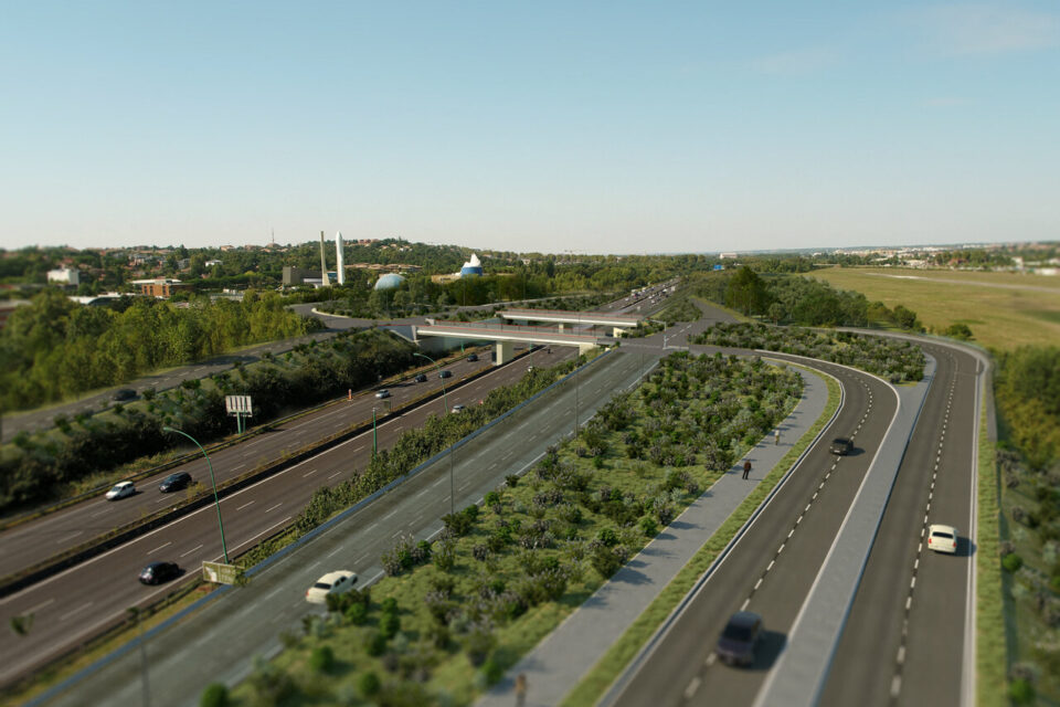 La Jonction Est consiste essentiellement à créer un nouvel échangeur sur le périphérique à l'Est de Toulouse.