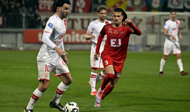 L'un des grands artisans de l'accession, Adrian Dabasse (10 buts, 3 passes décisives au compteur), va bien retrouver la Ligue 2 avec Nancy. Il avait fréquentée l'antichambre de l'élite avec Niort entre 2015 et 2019. Photo Alexandre Marchi