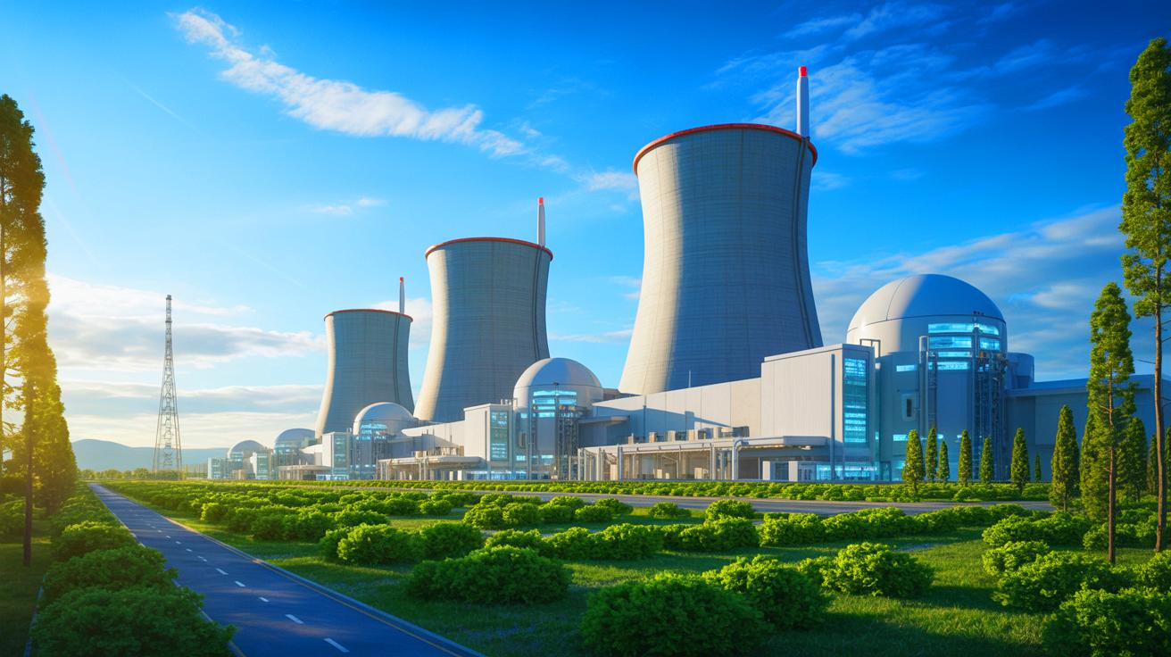 Illustration de l'innovation russe dans le secteur nucléaire avec le réacteur VVER-S. Image réalisée par IA.