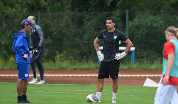 Le jeune portier Yanis Kouini, qui a fait quelques apparitions notamment en Coupe de France, est toujours sous contrat et vivra sa troisième saison au sein du groupe pro. Photo Florian Baumer
