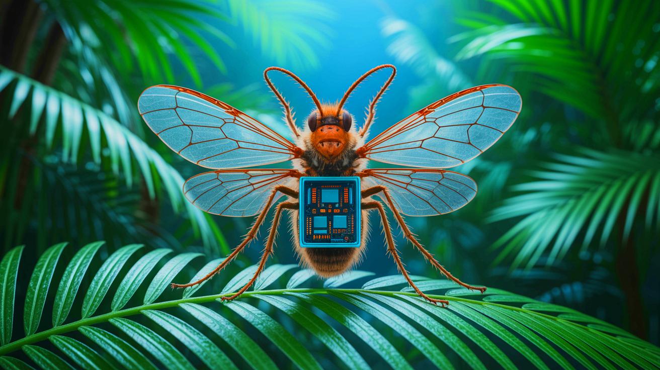 Illustration de la modification génétique des organismes vivants. Image réalisée par IA.