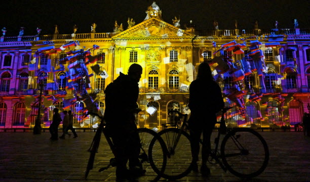  Le vidéo-mapping "La Belle Saison" en 2024. Photo ER/ Cédric Jacquot